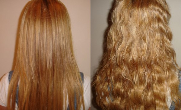 Химия на длинные волосы